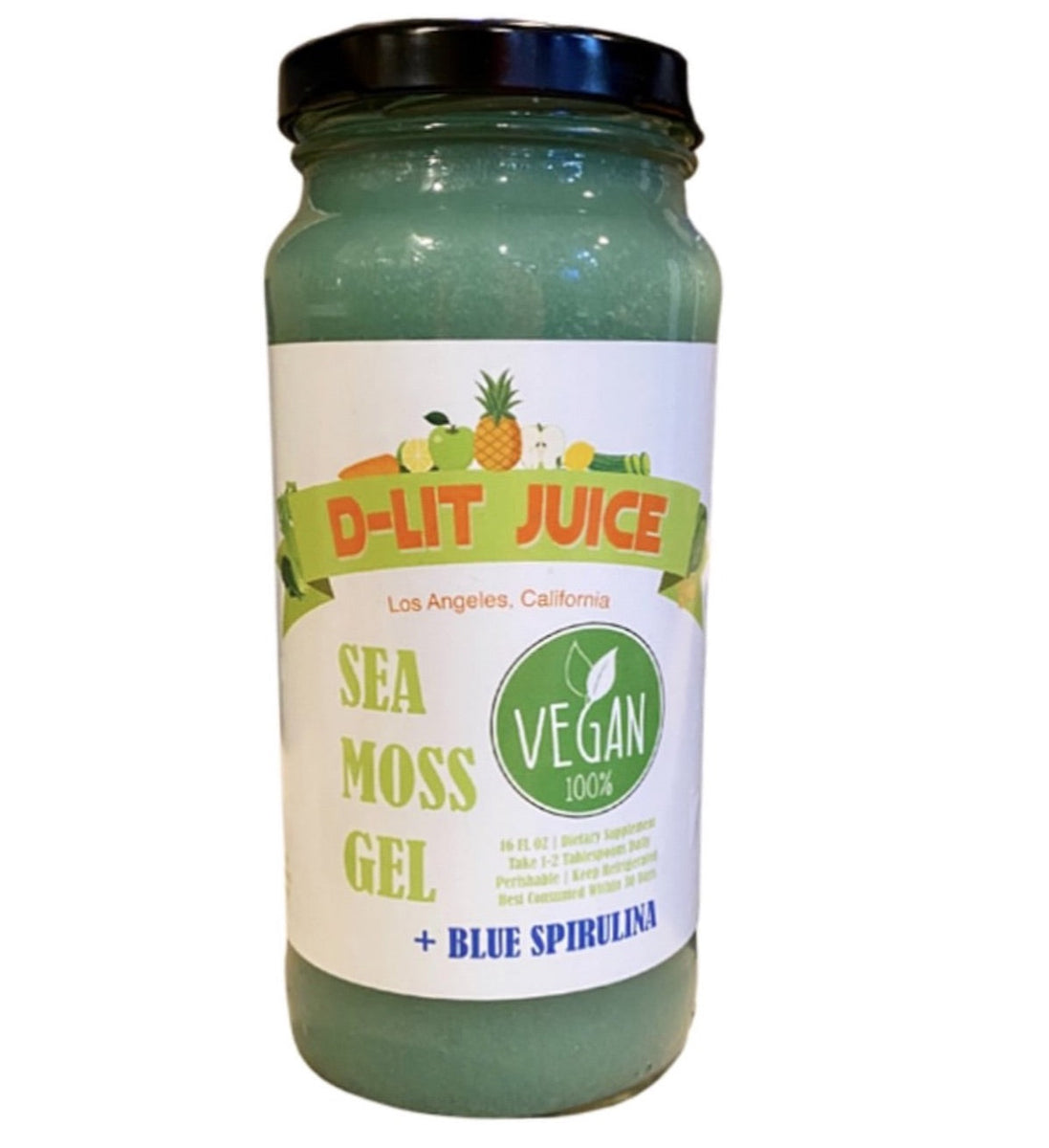 SHIPPING IRISH SEA MOSS GEL + BLUE SPIRULINA DLIT JUICE